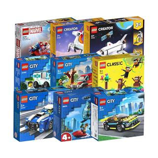 LEGO乐高 城市系列经典创意警车 拼插积木