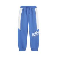 李宁 LI-NING童装儿童裤子男女小大童春季针织束脚卫裤运动长裤YKLV113 赛艇蓝-2 160