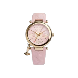 Vivienne Westwood 粉色皮带石英女表
