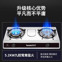 煤气灶双灶家用台式液化气双头天然气燃气灶老式双眼节能猛火炉具