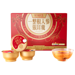 三只松鼠 一整根人参银耳羹1560g 即食鲜炖罐头滋补年货