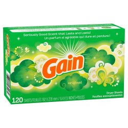 Gain 衣物柔顺烘干纸 经典香型 抗静电去褶皱 持久留香 120片装