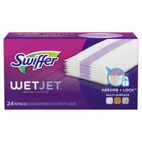SWIFFER 地板清洁湿拖替换垫 500ml杏仁香型 24块装 多表面木地板瓷砖通用