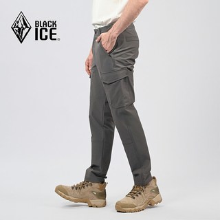 黑冰 2613 防风耐磨 棕灰色 M 软壳裤