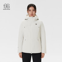 KOLON SPORT可隆冲锋衣2级防水防风透湿运动GTX ROCKDOWN羽绒服 奶油白CR-女 2XL