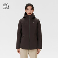 KOLON SPORT可隆冲锋衣2级防水防风透湿运动GTX ROCKDOWN羽绒服 深棕色DN-女 4XL