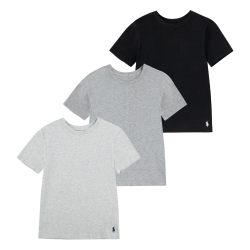 POLO RALPH LAUREN 多件装T恤背心 圆领标准版型 BlackGrey 3-pack X-Large