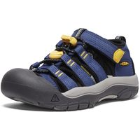 KEEN 儿童闭趾凉鞋 防水透气速干 可调节魔术贴 户外沙滩戏水海军学院Keen Yellow 10 Little Kid