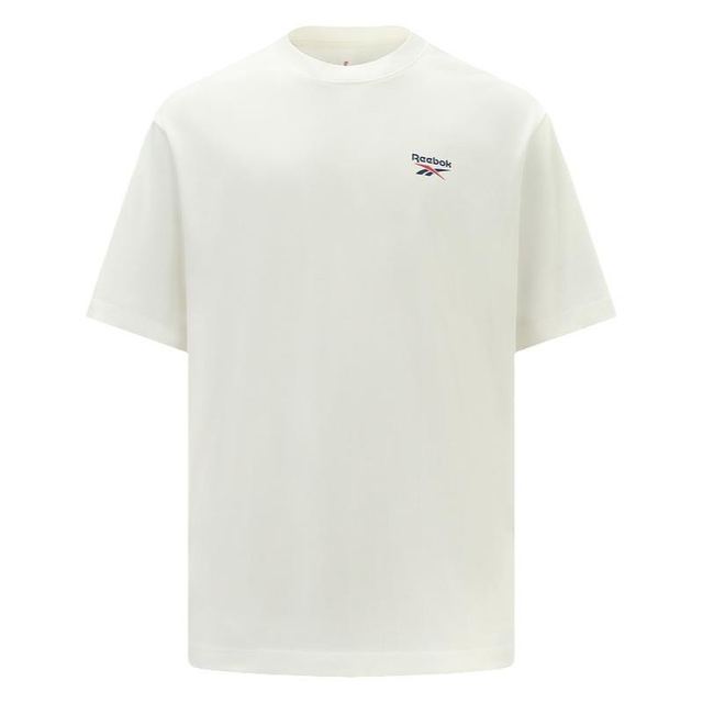 Reebok 24男女同款运动休闲宽松LOGO针织短袖T恤