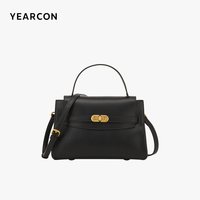 意尔康 女包新年礼物通勤凯莉包金属扣手提包时尚质感单肩包斜挎包