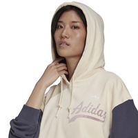 adidas 三叶草 HOODIE女士舒适休闲运动百搭款连帽卫衣短套头衫