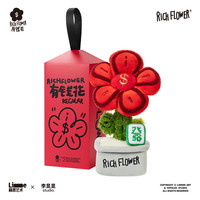 RICH FLOWER马上有钱花玄关摆件挂件毛绒玩具公仔桌面客厅装饰新年 【定番红发财款】毛绒摆件30cm