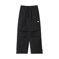 回力冲锋工装裤子男款秋冬户外加绒伞兵直筒裤机能男士休闲裤