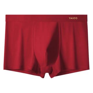 雅鹿 男士内裤本命年红色鸿运纯棉四角短裤衩2026马年结婚
