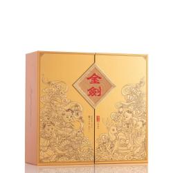 剑南春 金剑晶品 浓香型白酒 过节送礼 52度 480mL 2瓶 金盒