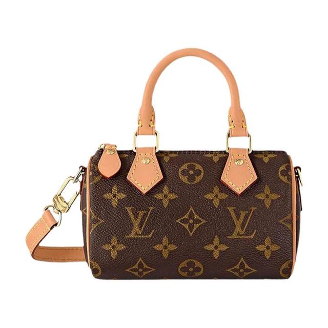 LOUIS VUITTON SPEEDY经典老花单肩斜挎手枕头包新年