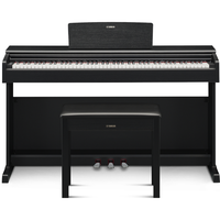 YAMAHA 雅马哈 YDP系列 YDP-145B 电钢琴 88键重锤键盘 黑色 官方标配