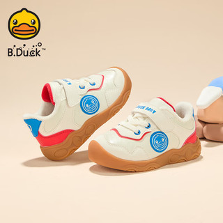  B.Duck/小黄鸭 加绒 儿童运动鞋  23 码 适合脚长13.5-14.0cm 米红