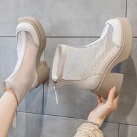 FOURDATRY 马丁靴女夏薄款2025新款