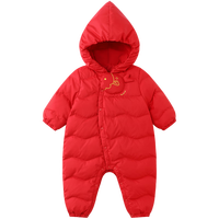 英氏 新生儿新年满月羽绒爬服 喜庆新款超韧绒 商场同款新年红（尺码齐全）
