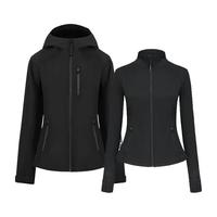 【硬壳】安欧兔小腰精专业户外冲锋衣女蓝色修身抓绒内胆登山服男