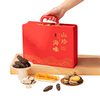 年货礼盒海参鲍鱼礼盒海产整箱1kg 多种可选春节 山海珍品四拼礼盒(红色)