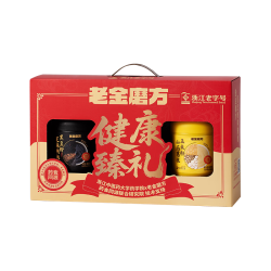 老金磨方 黑芝麻糊玉米糊葛根山药粉年货节礼盒800g