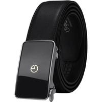 【不锈钢】金利来皮具男士头层牛皮真皮商务自动扣烫金logo皮带男