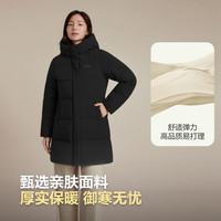 波司登 反季羽绒服妈妈款宽松舒适中长款时尚休闲加厚连帽百搭外套