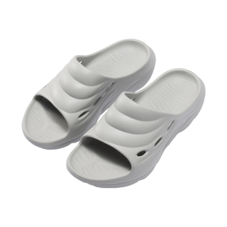 京东京造 运动拖鞋缓震防滑外穿EVA拖鞋男士 灰色 44-45 44-45 （适合44-45）