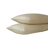 铭都家居MIDO HOUSE铭都枕套高端60支Pro新疆长绒棉宿舍枕套纯棉一对装 杏子色