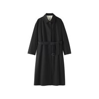 無印良品 MUJI 无印良品 MUJI Labo 女式 高密度棉 单排扣大衣 外套26年春季新品