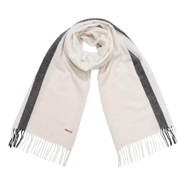 BALLY 6240625 男女同款羊毛羊绒围巾礼盒 三色可选