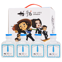 斗白 精英榜 小酒 42%vol 浓香型白酒 50ml*24瓶 礼盒装