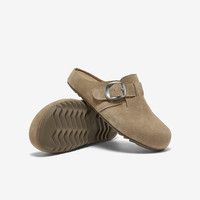 百思图 2026夏季勃肯鞋时尚复古休闲厚底女拖鞋