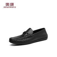 88VIP：奥康 男士真皮透气豆豆鞋 115324014JL