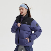 波司登 25羽绒服男女同款立领短款撞色保暖面包服