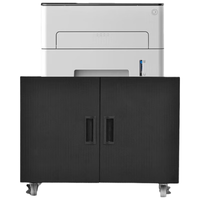 钱柜 a4文件柜打印机柜子矮柜办公柜铁皮柜档案柜资料柜复印机底柜 450打印机柜黑色