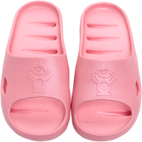 BAIHOU 白猴侧漏水亲子款男女儿童浴室透气防滑家庭用休闲捞鱼拖鞋 T-21 甜粉 40-41