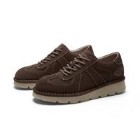 Dickies 立体拼接工装鞋男2025秋冬季英伦风小皮鞋男鞋厚底男休闲鞋