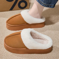 TZLDN 厚底棉拖鞋女冬季保暖防滑