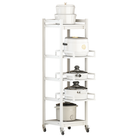 锅架厨房置物架落地多层家用电器架抽拉式电饭煲小家电锅具收纳架