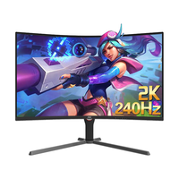 AOC32英寸2K高清240高刷电竞屏 IPS/VA高刷快速液晶台式电脑显示器 曲面电竞吃鸡游戏显示屏 CQ32G10Z 2K 240Hz 曲面电竞