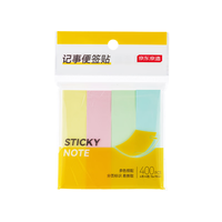 京东京造 记事便签贴76×19mm 400张(4本×4色)自粘记事贴便利贴