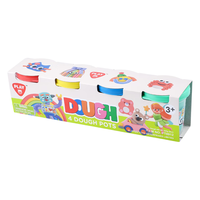 贝乐高面粉彩泥4色*2oz（56克）儿童手工制作无毒无硼橡皮泥粘土PT8912