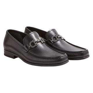 Salvatore Ferragamo 菲拉格慕 GANCINI 男士乐福鞋 686084 黑色 7 3E