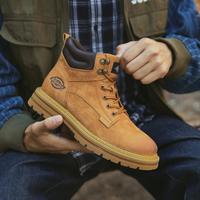 Dickies 工装靴男春秋款大黄靴男短筒靴增高马丁靴休闲百搭潮流男靴