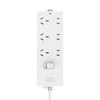 飞雕 插排 多孔无线电插座 1.8m 白色