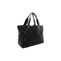 中古Chanel香奈儿女包BC级travel line尼龙托特包黑色BRANDOFF