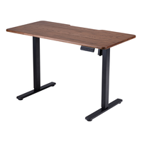 西昊D03S电动升降桌电脑桌电竞桌书桌办公学习桌子实木板1.2m胡桃木色 1.2*0.6m【实木板】E0级